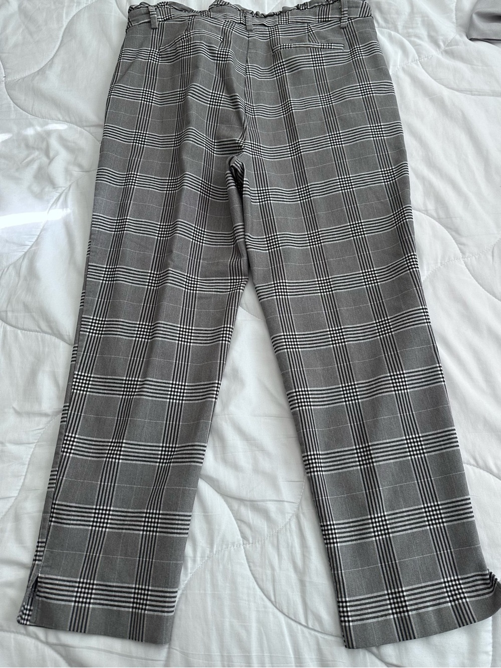 Scarlett Gray Plaid Chinos - Picture 3 of 9